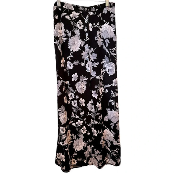 NWT Women’s Floral Button Front Maxi Skirt - Picture 1 of 4